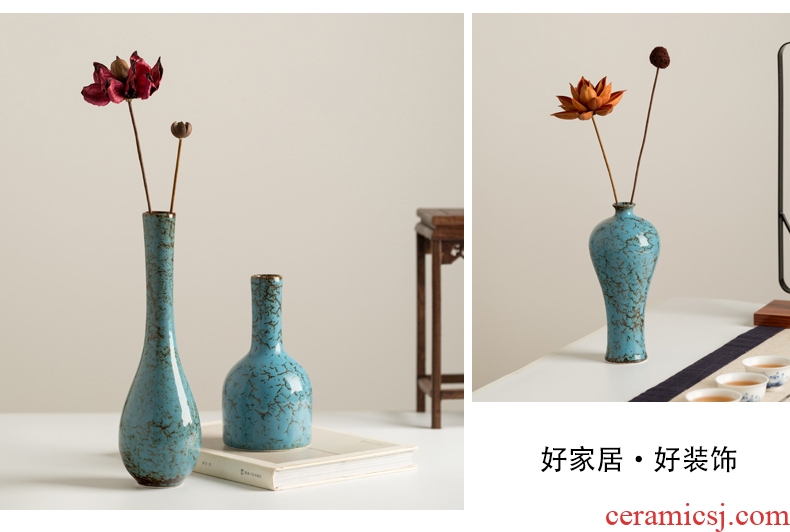 Chinese style restoring ancient ways all over the sky star ceramic vase dried flower flower implement sitting room cabinet table flower arranging furnishing articles household act the role ofing is tasted