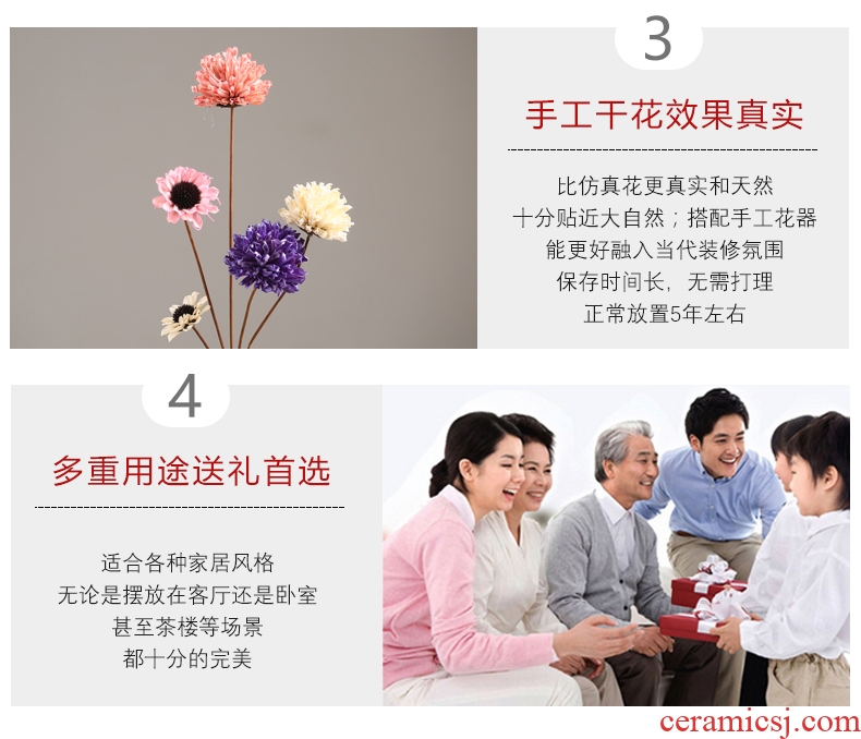 Jingdezhen vase furnishing articles contemporary and contracted sitting room table flower arranging dried flower decoration decoration Nordic household ceramics