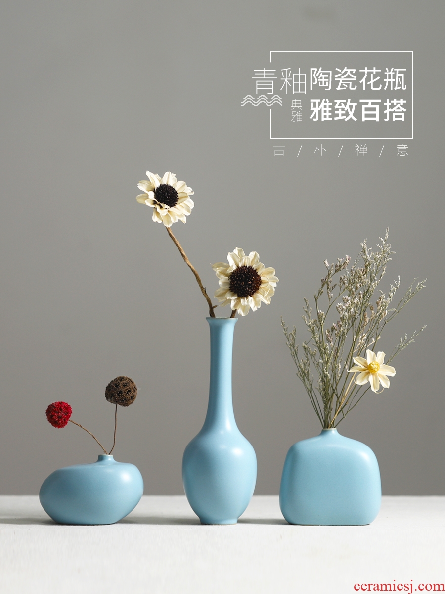 Contracted and contemporary ceramic floret bottle flower arranging dried flowers the household adornment table furnishing articles the sitting room porch desk floral organ