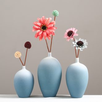 Dried flower adornment furnishing articles Nordic contracted small and pure and fresh flower arranging ceramic vases, home decoration decoration of TV bar face