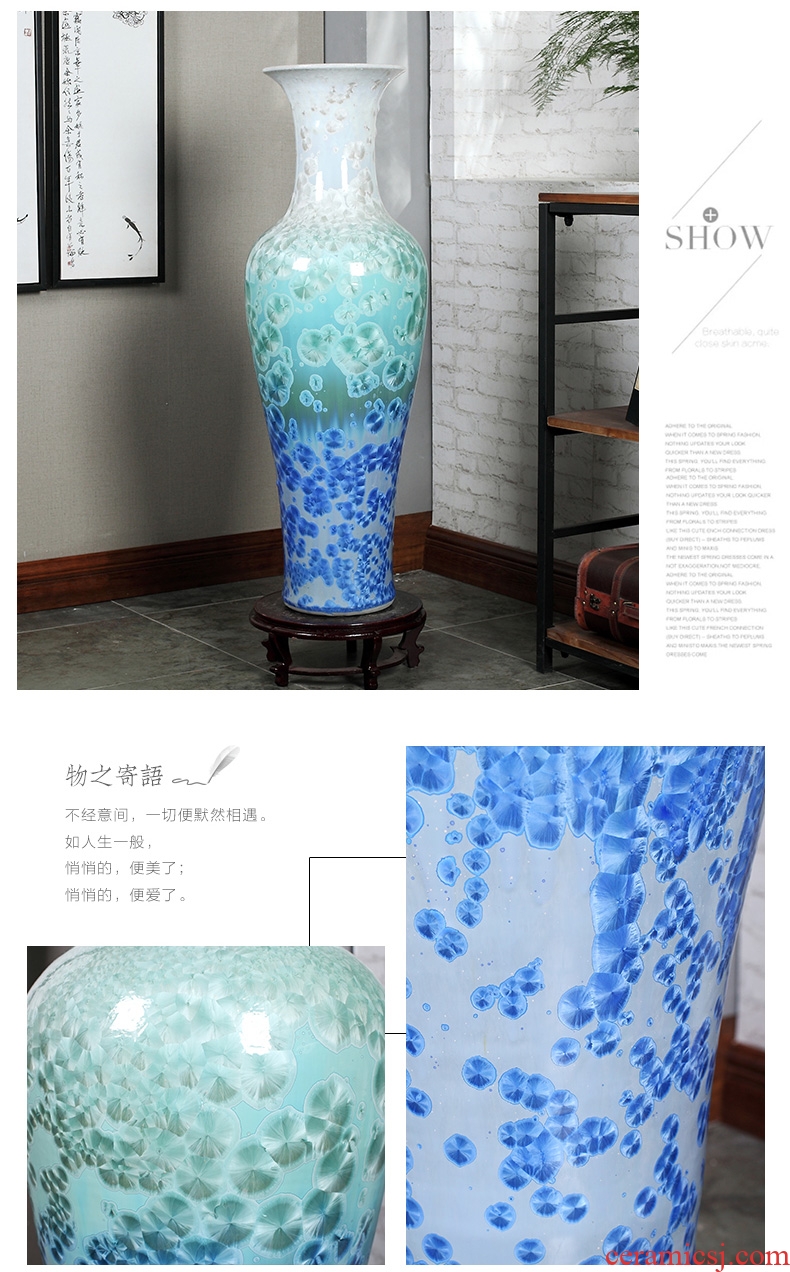 Jingdezhen ceramics of large vases, modern home sitting room housewarming gifts hotel adornment furnishing articles