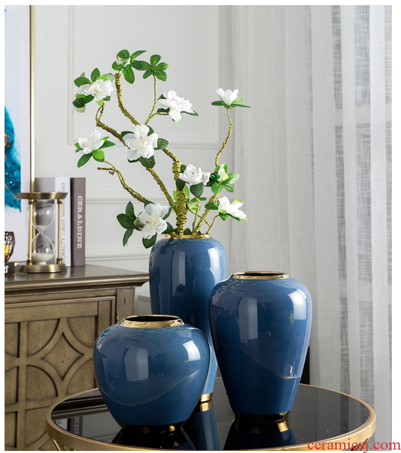 European American household ceramic vase furnishing articles home sitting room dry flower arranging flowers suit TV ark adornment ornament