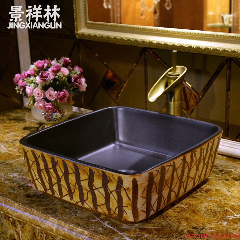 JingXiangLin European contracted jingdezhen traditional manual basin on the lavatory basin & ndash; & ndash; fence