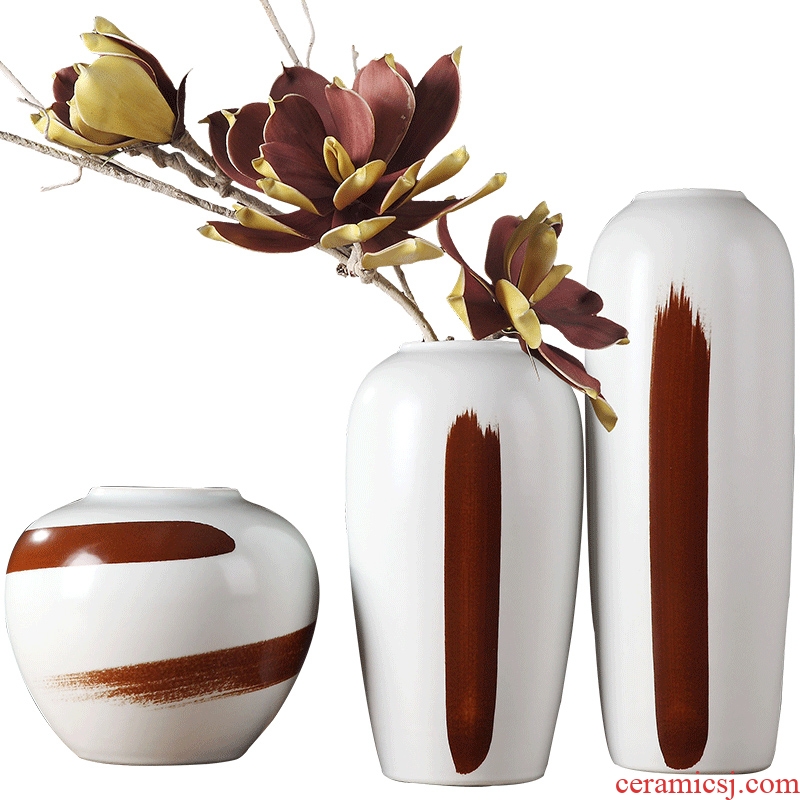 Contemporary and contracted creative ceramic vase is fashionable sitting room table, TV ark hotel household soft adornment is placed