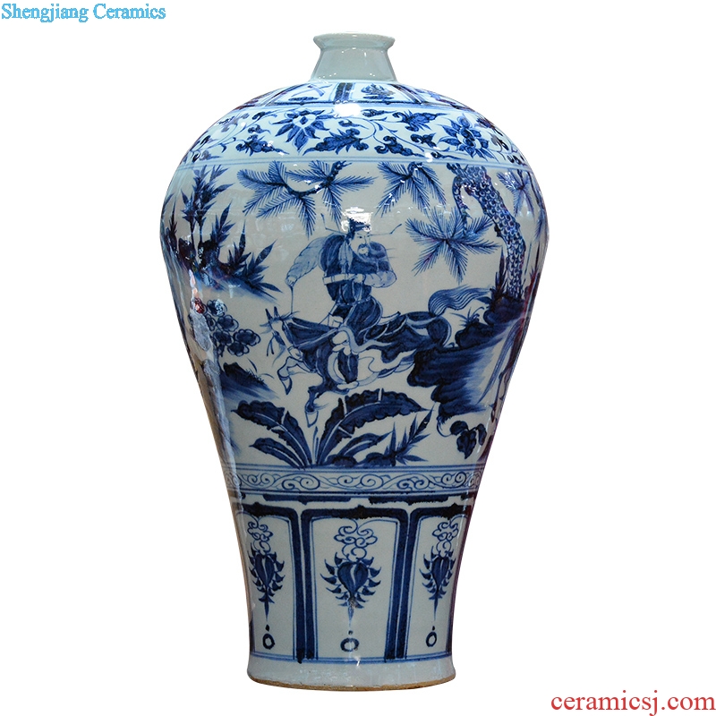 Archaize qing qianlong enamel colour character vase Chinese jingdezhen ceramics crafts are sitting room