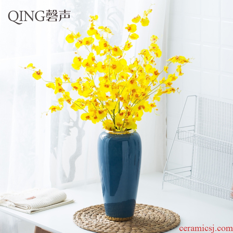 European vase modern simulation flower arranging furnishing articles contracted sitting room porch TV ark household ceramic jewelry dried flowers