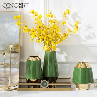 New Chinese style living room flower arranging jingdezhen ceramic vase furnishing articles contracted Europe type desktop vase decoration arranging flowers
