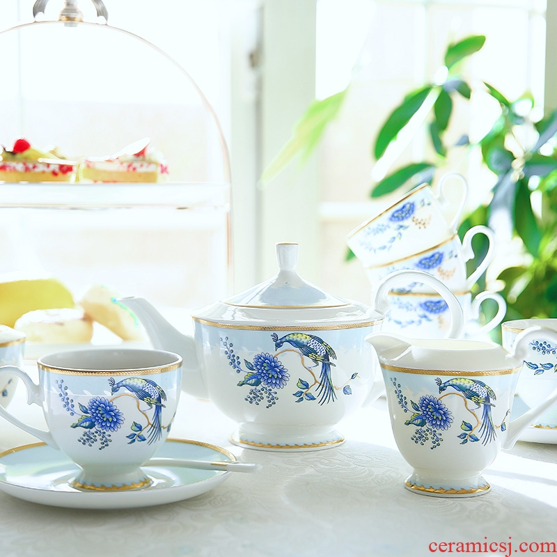 Creative palace coffee set suit European ceramic household English afternoon tea cups of a complete set of coffee cups of tea