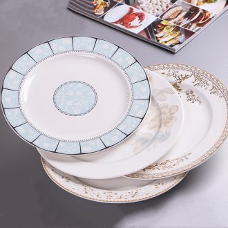 Offer creative contracted large beefsteak disc ceramic household tableware suit dish 10 inches AGAR AGAR plate truss plate