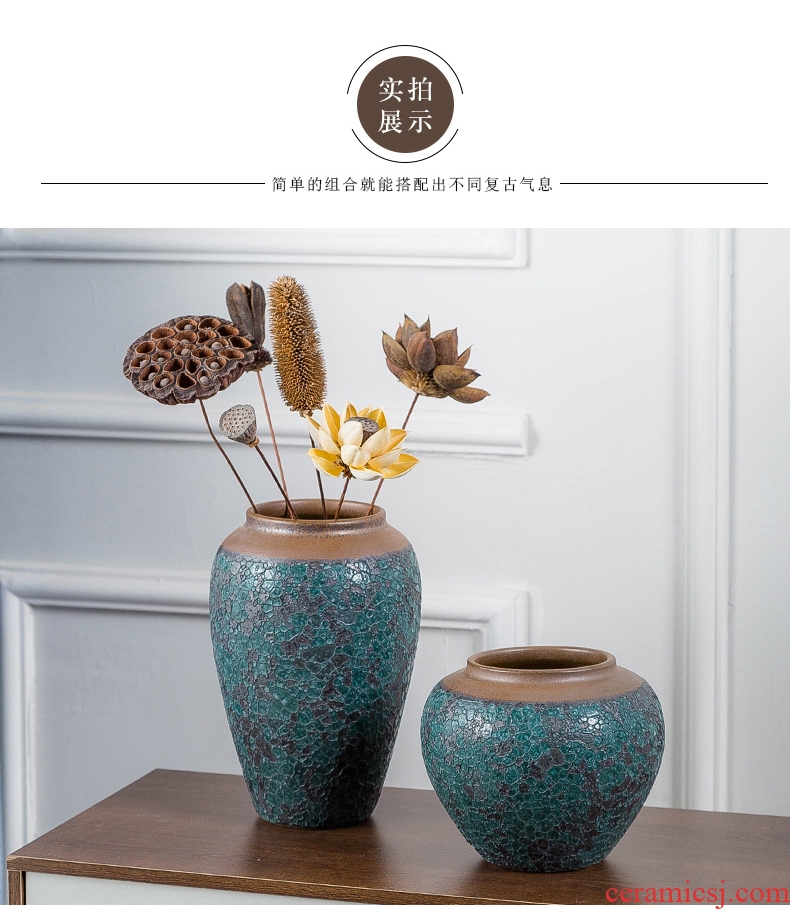 Ancient ceramics vase dried flower vase planting of contemporary and contracted sitting room adornment wine furnishing articles creative flower arranging