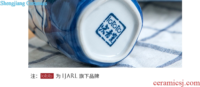 Ijarl million jia Japanese ceramic cup household glass coffee cup couples mark breakfast cup youth men and women