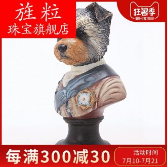 German global group European household dogs zodiac adornment penjing art ceramic bedroom set