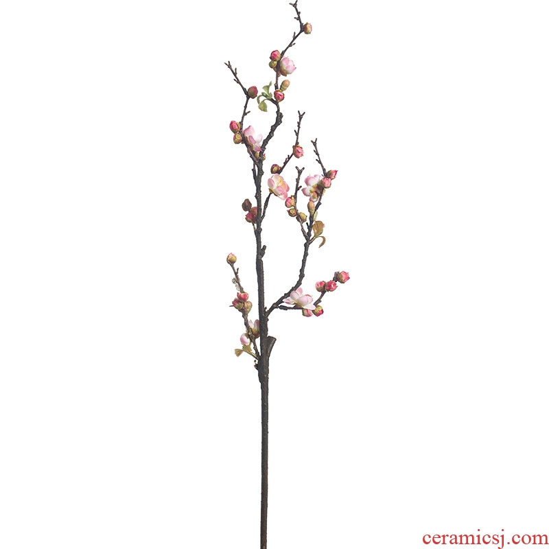 Simulation flowers false false branches of the little sitting room of prunus persica decoration flower art flower arranging dried flowers home decoration ceramic furnishing articles