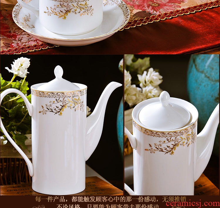 European bone China tea sets coffee cup afternoon tea set the headband ceramic tray receive coffee gifts