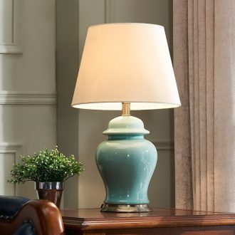 American general bedroom ceramic desk lamp bedside lamp can bedside table lamp contemporary and contracted sitting room creative and romantic