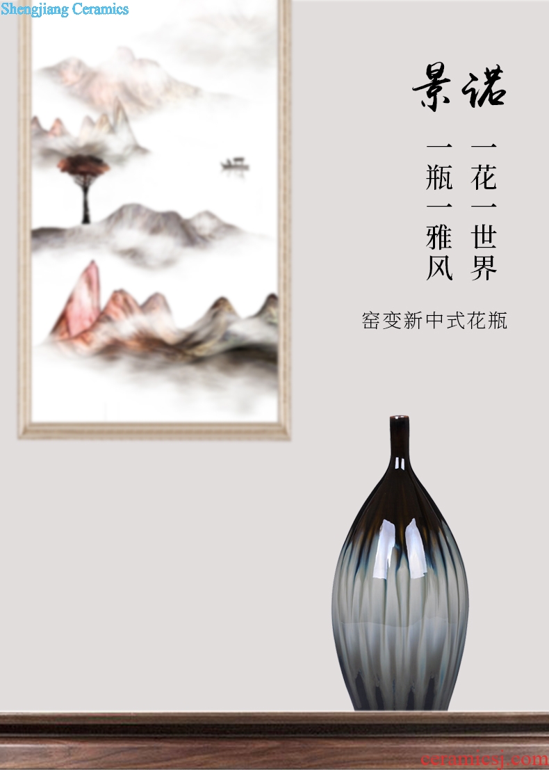 Jingdezhen ceramics kiln dried flower vase classical household furnishing articles to restore ancient ways the sitting room adornment handicraft decoration