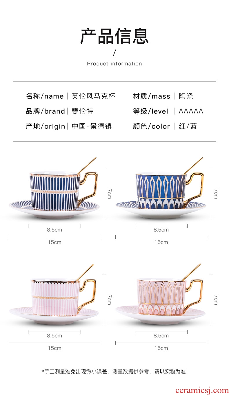 Mark cup coffee cup Nordic ins wind couple cups with cover with a spoon ceramic cup Europe type restoring ancient ways small luxury