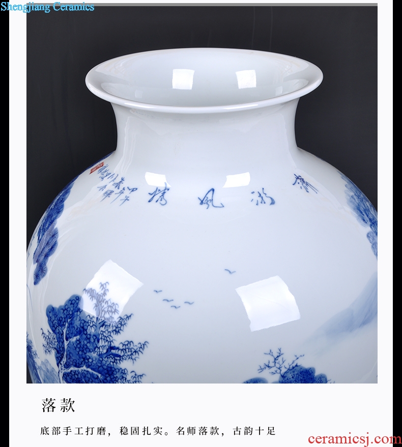 Jingdezhen ceramics famous masterpieces hand-painted porcelain bottles of household adornment handicraft furnishing articles sitting room decoration