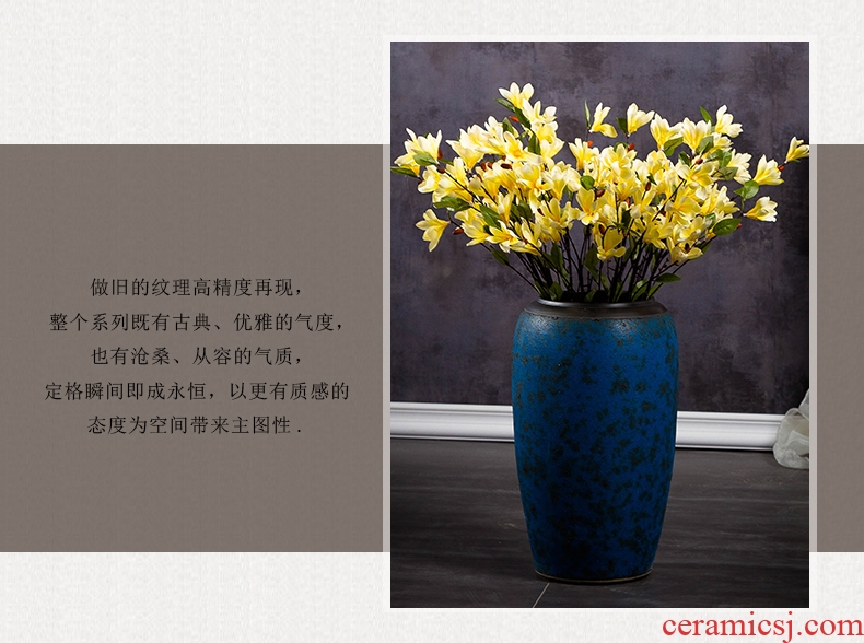 Landing a large ceramic vase furnishing articles contracted and contemporary sitting room dry flower arranging flowers restore ancient ways the hotel villa decoration POTS