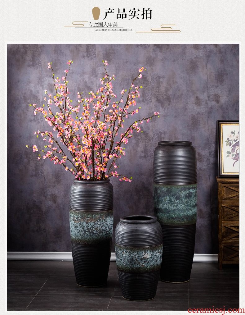 Jingdezhen ceramic vase landing a large sitting room is contemporary and contracted style restoring ancient ways decoration to the hotel club house furnishing articles
