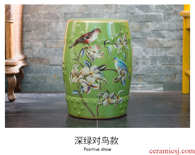 Cx American ceramic drum stool sits stool round drum stool furnishing articles of new Chinese style household act the role ofing is tasted sit pier stool the sitting room porch in shoes