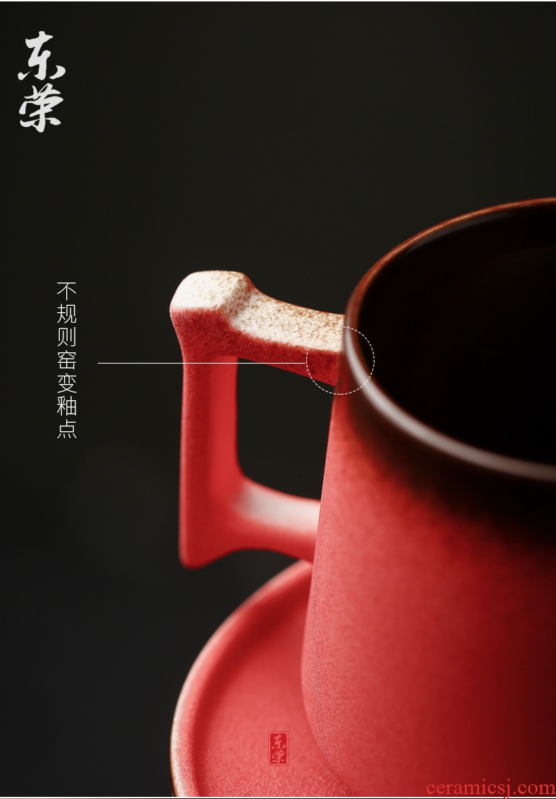 View manually creativity coarse ceramic mug female contracted restoring ancient ways of Japanese ceramic coffee cup set domestic cup