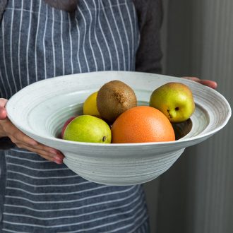 Million jia creative Nordic retro ceramic salad bowl dessert bowl fog forest home dishes creative dish bowl
