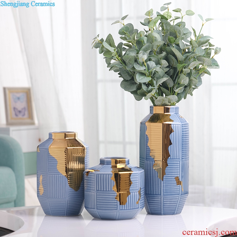 Modern Nordic light and decoration vase sitting room creative artical table soft outfit dried flowers flower arrangement ceramic furnishing articles