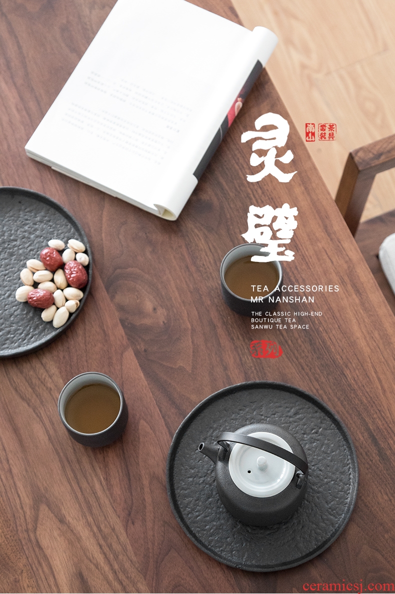 Mr Nan shan lingbi girder pot of kung fu tea set contracted Japanese dry tea tray ceramic teapot household