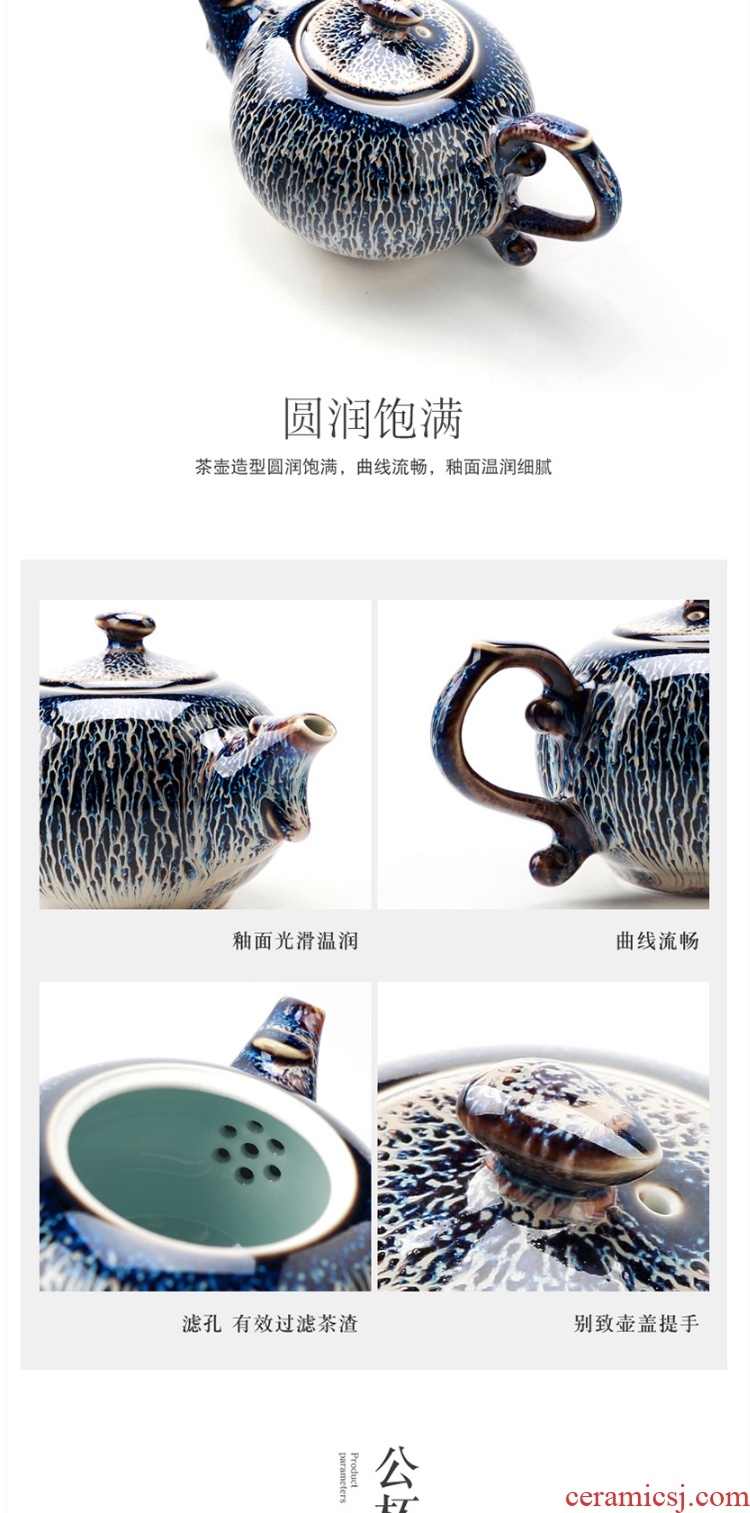 DH jingdezhen ceramic kung fu tea set tea home sitting room teapot tea restoring ancient ways is a whole set of cups