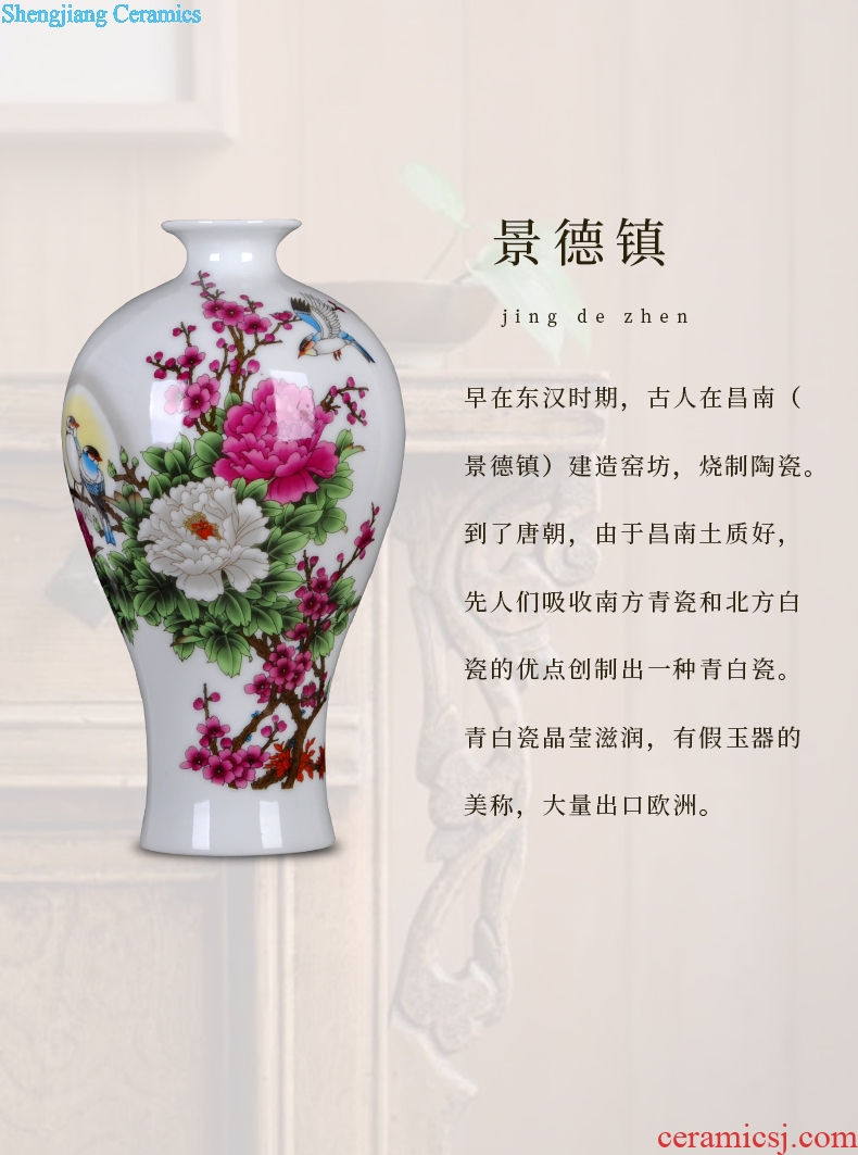 Jingdezhen ceramics vase modern home handicraft furnishing articles home sitting room adornment ornament gift