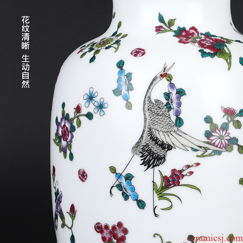 Vase of jingdezhen ceramics glaze color ideas on frosted luminous porcelain home flower arrangement sitting room adornment is placed