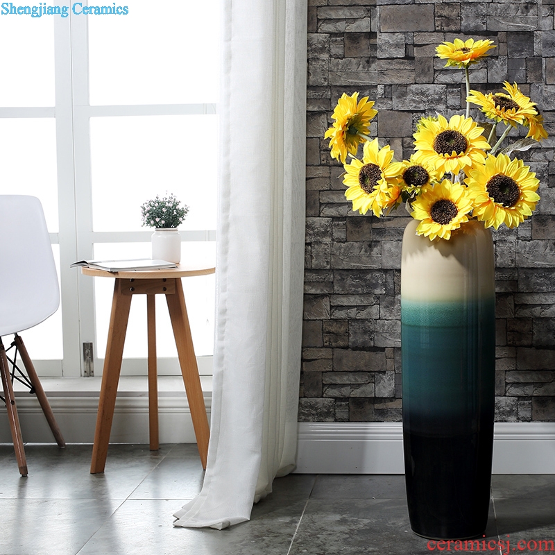 Northern American high money sitting room ceramic vase landing simulation flower arranging dried flower furnishing articles suit large web celebrity hotel