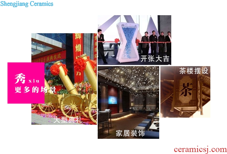 Jingdezhen ceramics vase of large sitting room large home decoration porcelain hotel opening gifts furnishing articles