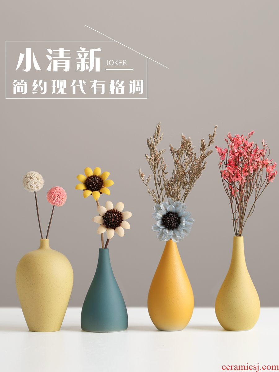 Floret bottle furnishing articles sitting room TV cabinet dry flower arranging flowers Nordic style ceramic home porch all over the sky star decoration