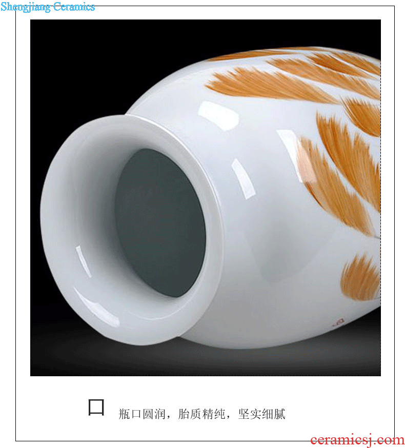 Hand-painted famous masterpieces vase jingdezhen ceramic porcelain vases modern decoration that occupy the home sitting room