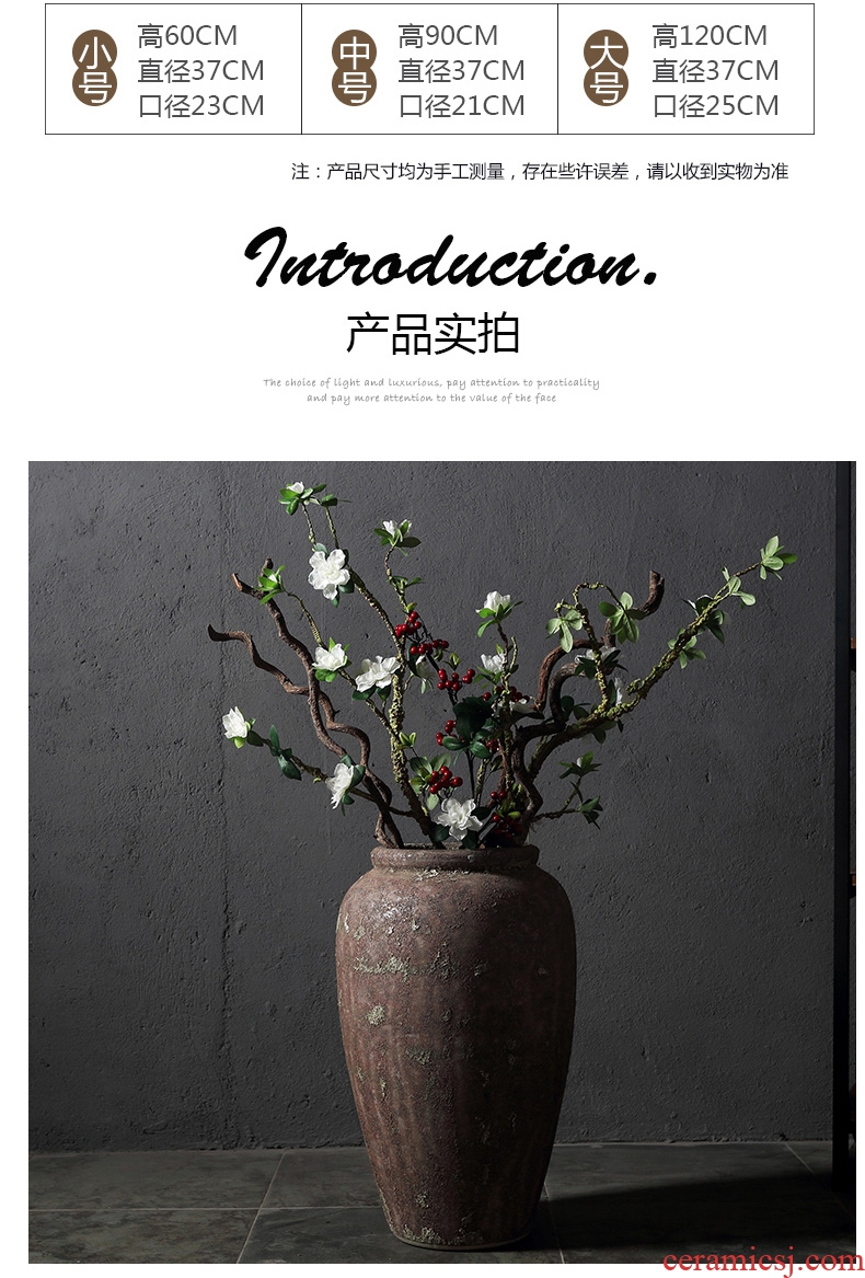 Jingdezhen ceramic new Chinese style of large vases, flower arranging contemporary and contracted Europe type TV ark sitting room adornment is placed