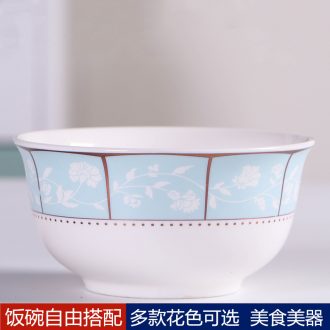 Jingdezhen ceramic bowl with a single 4.5 inches to eat rice bowls simple ideas can microwave special dishes