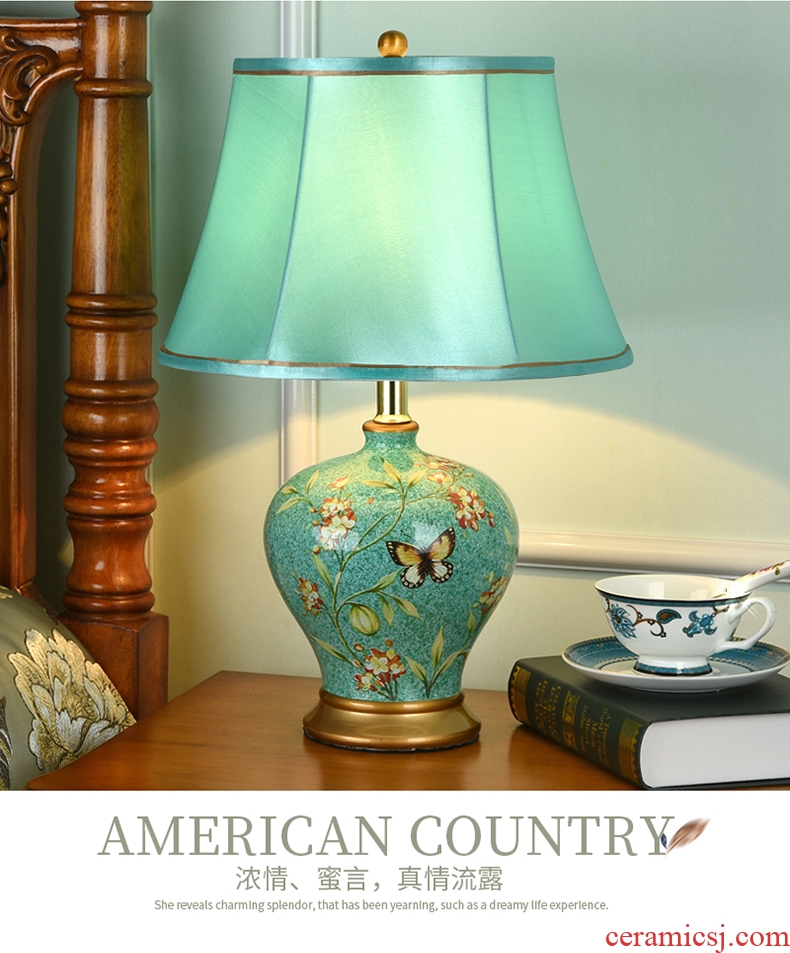 Robbie Australia lamp bedroom nightstand lamp creative artical simple room warm romantic warm light ceramic lamp
