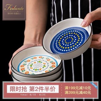 Chinese style household ceramics creative small plate dip bone plate sauce flavor dishes snacks dish of soy sauce vinegar dish dish dish