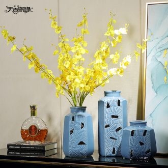 Light european-style luxury example room vases, flower arranging TV ark place the sitting room porch jingdezhen ceramic home decorations