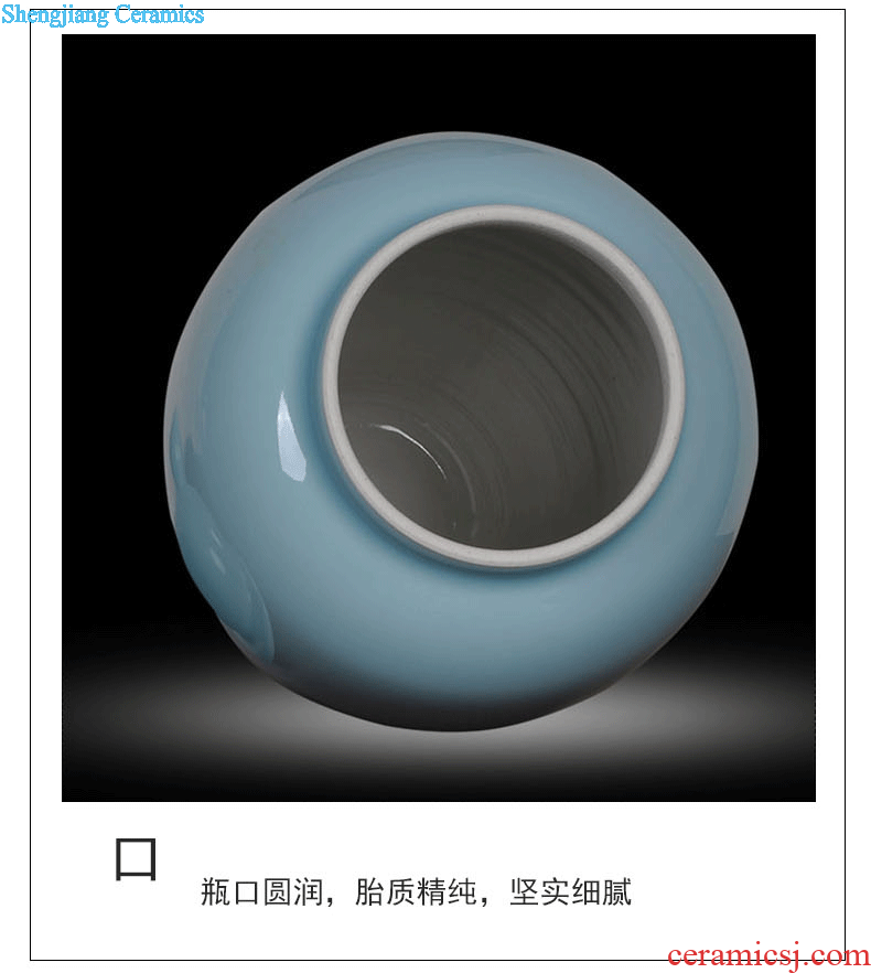 General view, jingdezhen ceramics glaze color pot of Chinese modern household act the role ofing is tasted daily kitchen furnishing articles