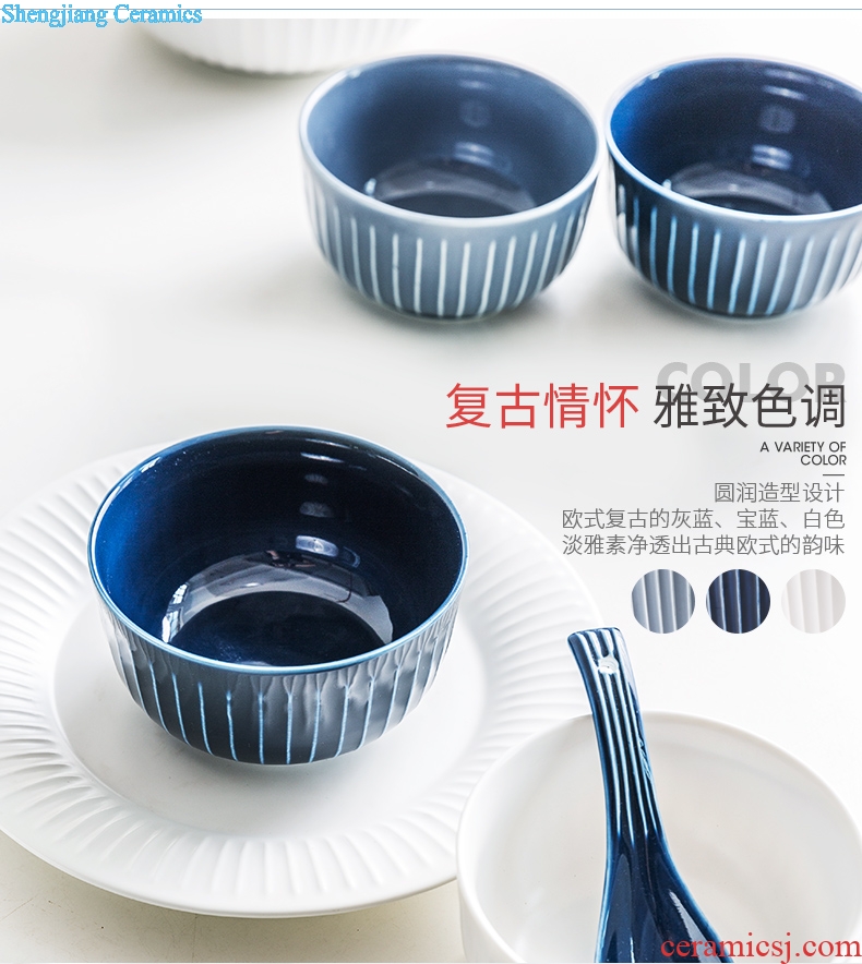 Ceramic bowl individual students bubble rainbow noodle bowl bowl large household good beautiful bowl web celebrity ins tableware for dinner
