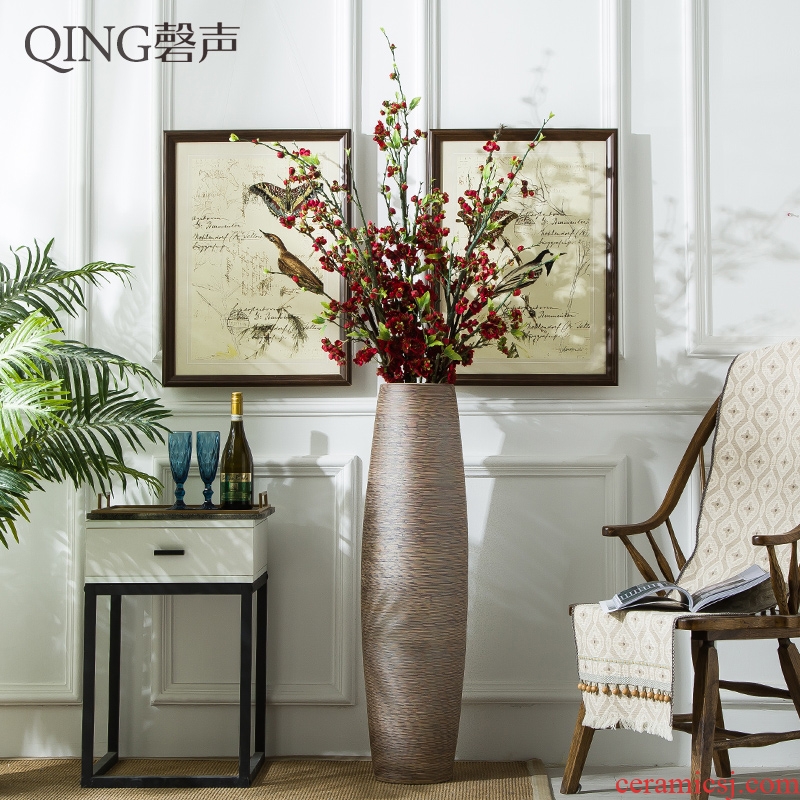 Large vase furnishing articles sitting room TV ark home decoration contracted and contemporary ceramic flower arranging dried flower porcelain decoration