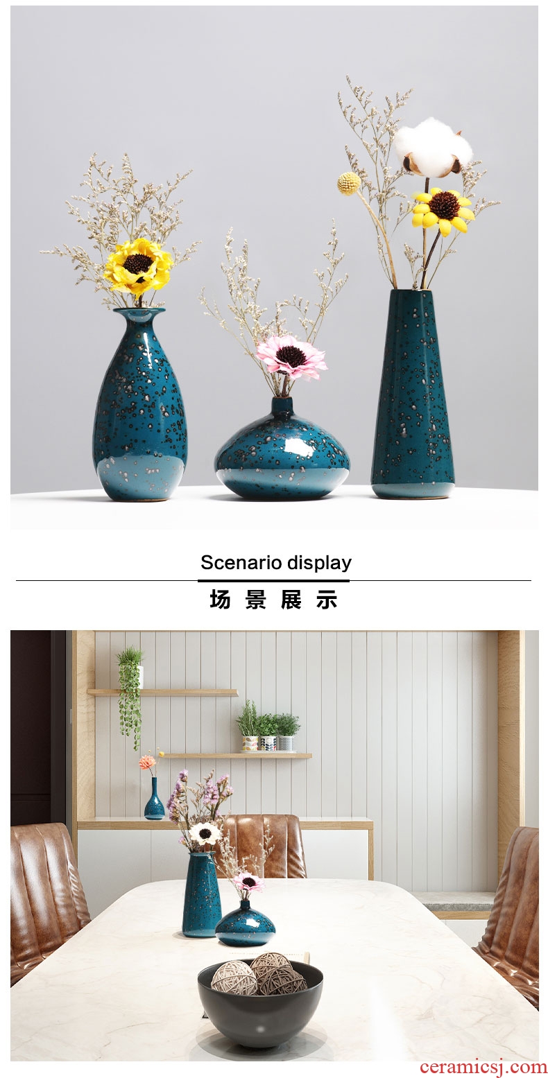 Ceramic creative Nordic floret bottle ins all over the sky star dried flower adornment furnishing articles sitting room flower arranging zen household act the role ofing is tasted