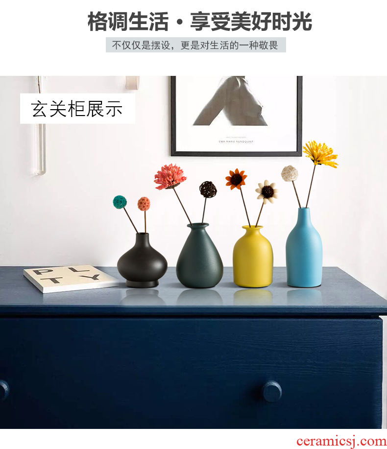 All over the sky star household dress up floret bottle Nordic dried flower adornment furnishing articles rich ancient frame flower arranging ceramic sitting room adornment