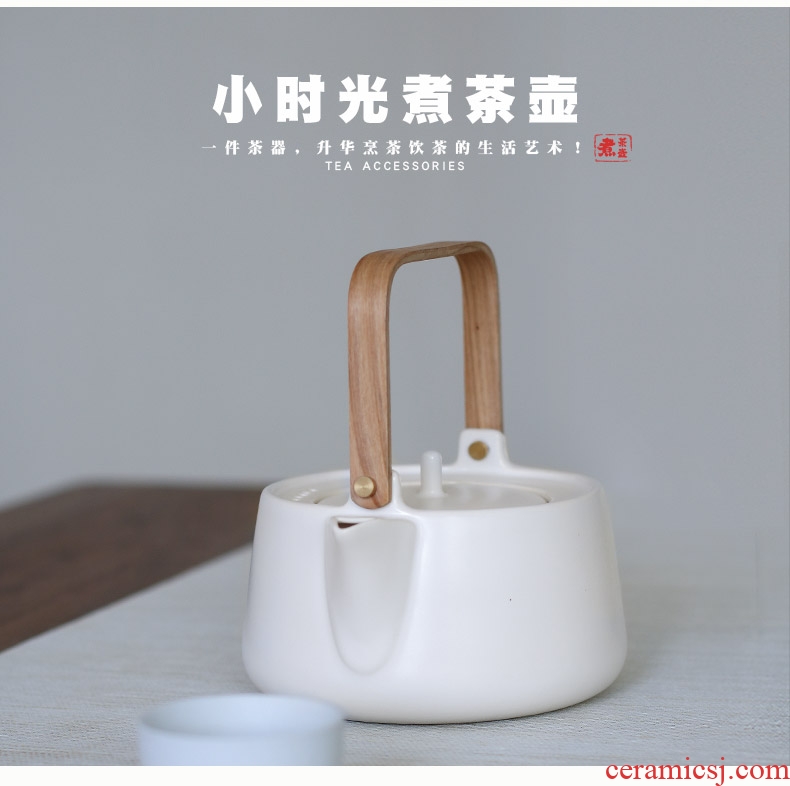 Mr Hours of nanshan light kettle household electricity TaoLu boiling tea tea ware ceramic tea set the teapot