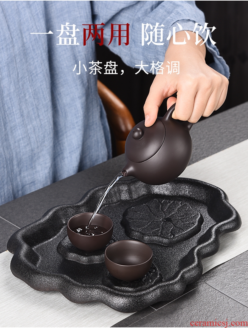 HaoFeng tea set suit household tea accessories ceramic tea tray dry plate drainage type contracted the teapot tea tea table