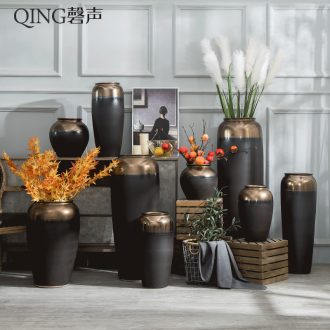 Large vases, contemporary and contracted Nordic European ikebana furnishing articles villa living room window of jingdezhen ceramic flowers