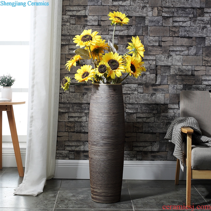 Modern put dry flowers sitting room of large vase Nordic ceramics high restoring ancient ways furnishing articles home interior decoration
